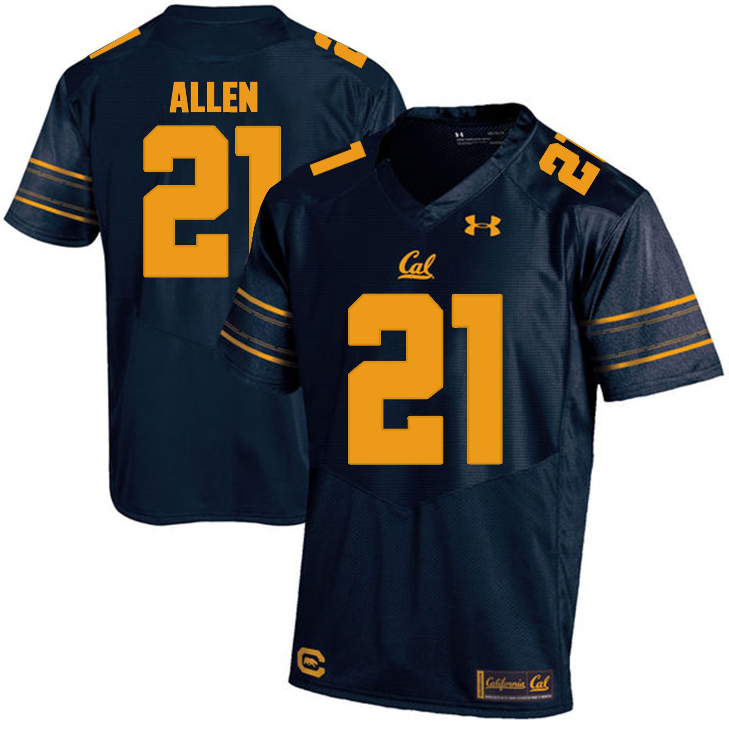 Men California Golden Bears #21 Keenan Allen Dark blue Customized NCAA Jerseys1